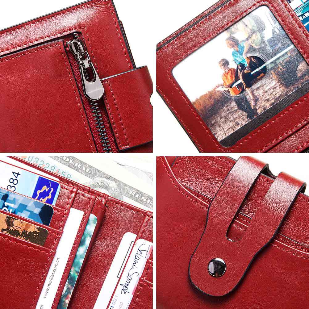 Luxury RFID Women Wallets Leather