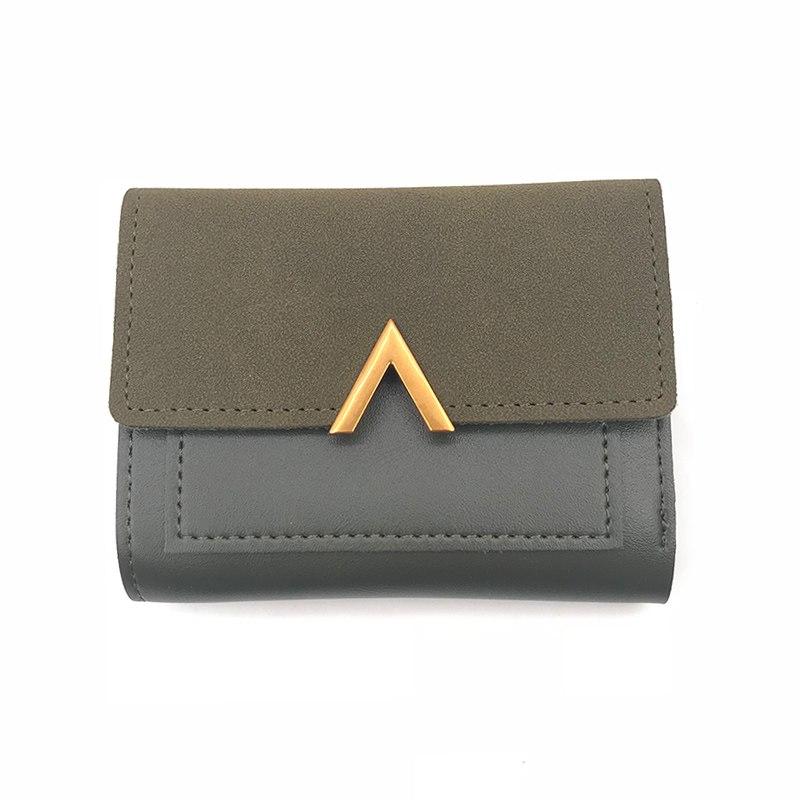 Luxury Matte Leather Small Women Wallet