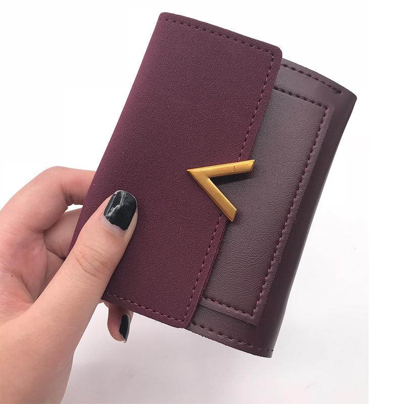 Luxury Matte Leather Small Women Wallet