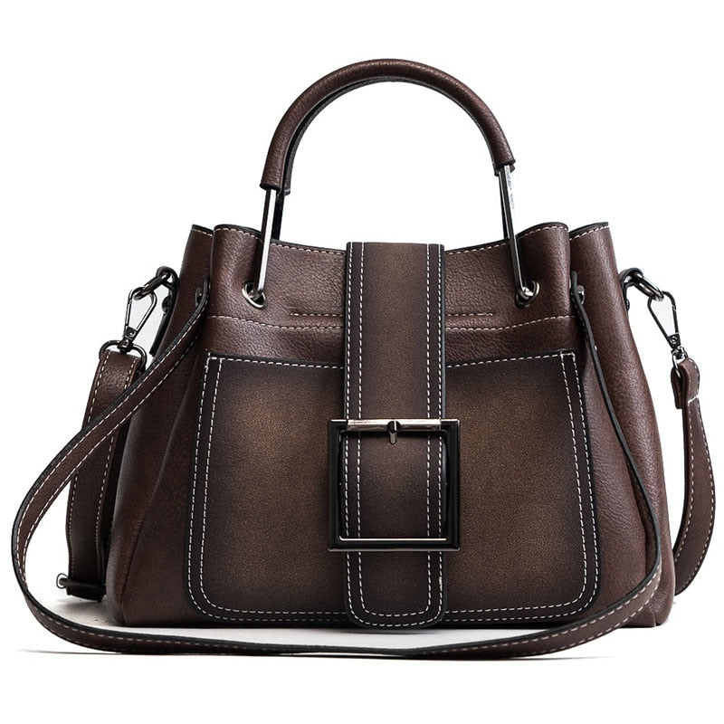 Luxury Leisure Tote Bags for Woman with Polished Leather