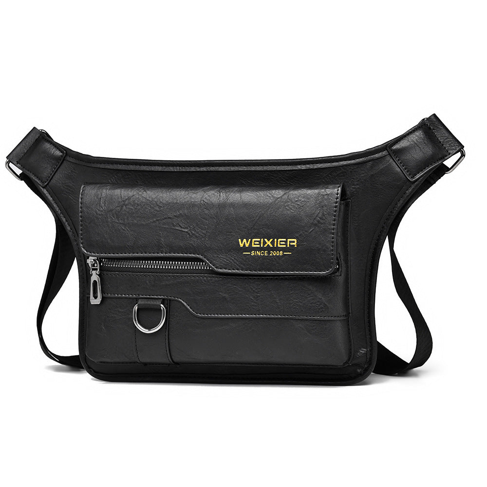 Men's waterproof chest bag large capacity crossbody bag