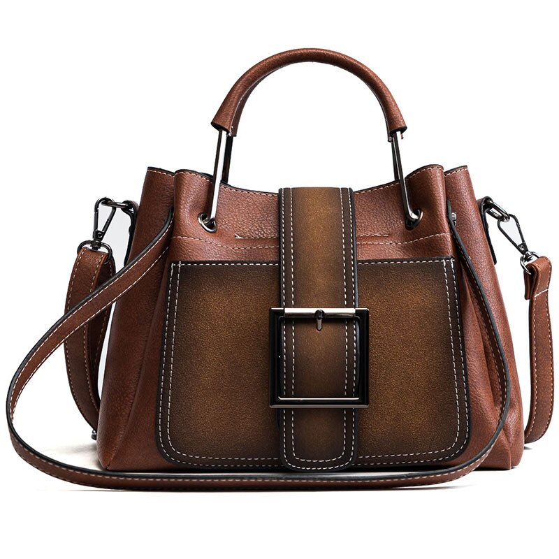 Luxury Leisure Tote Bags for Woman with Polished Leather