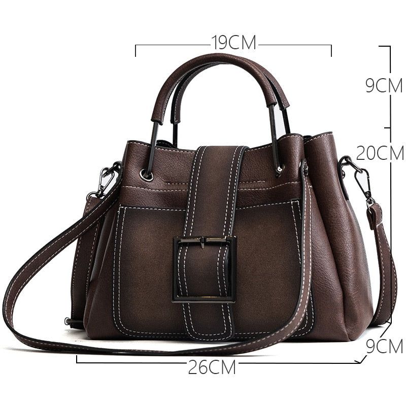 Luxury Leisure Tote Bags for Woman with Polished Leather
