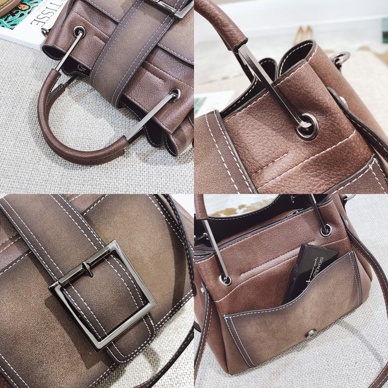 Luxury Leisure Tote Bags for Woman with Polished Leather