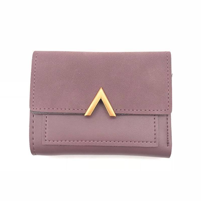 Luxury Matte Leather Small Women Wallet