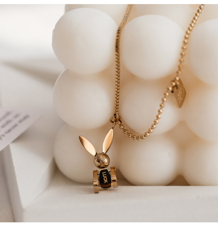 Luxury Gold Rabbit Necklace for Women