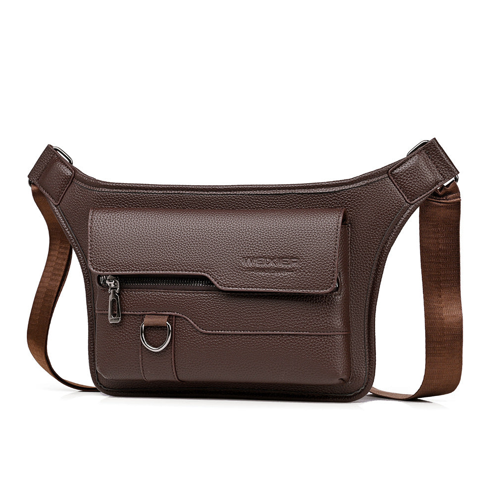 Men's waterproof chest bag large capacity crossbody bag