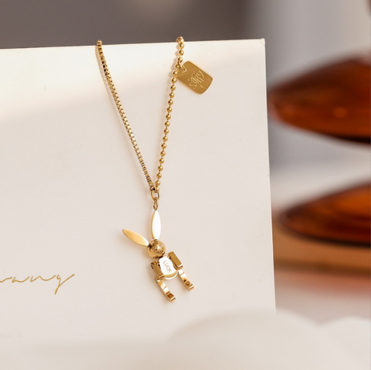 Luxury Gold Rabbit Necklace for Women